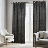 Draperie Blackout Petrol cu Nuante de Gri Perdele de Poveste