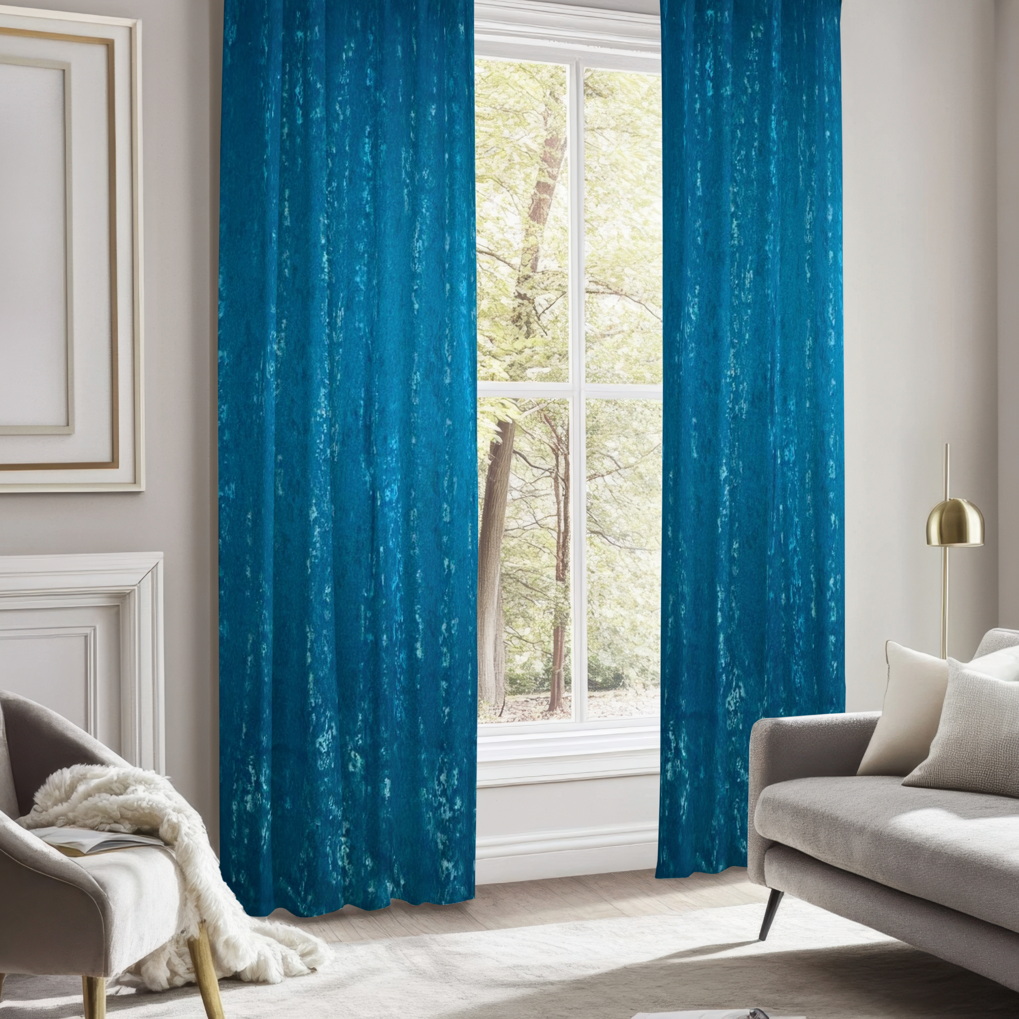 Draperie in Nuante de Albastru Perdele de Poveste