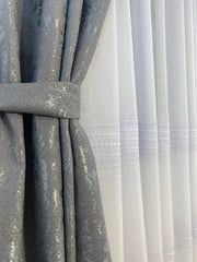 Draperie crem\capucino model nisip Perdele de Poveste