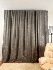Draperie crem\capucino model nisip Perdele de Poveste