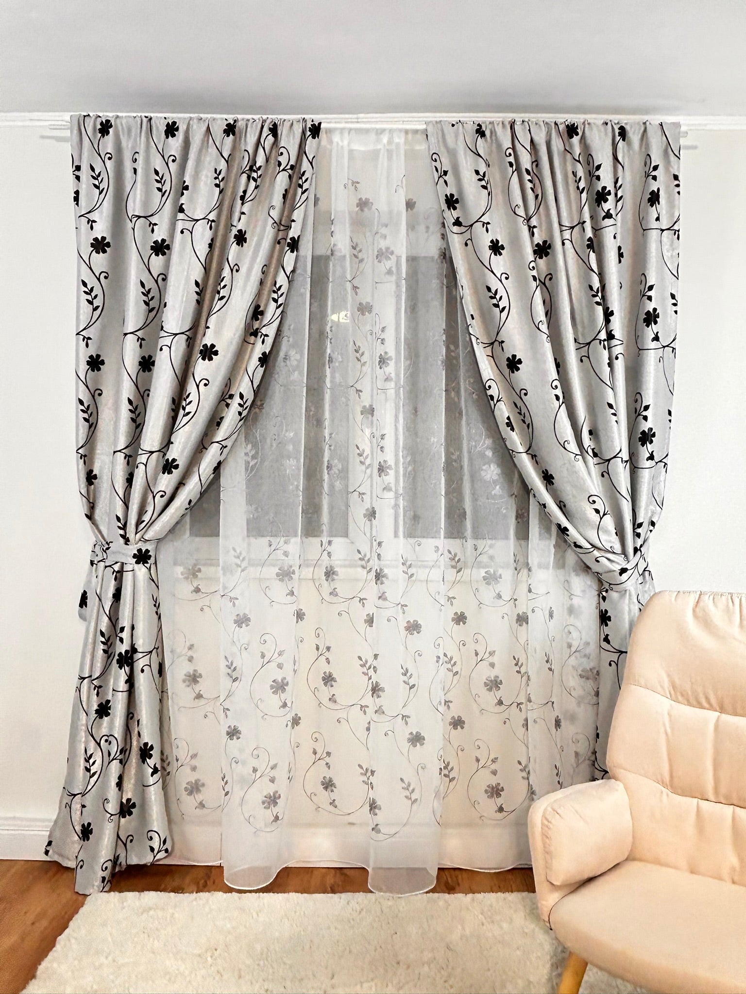 Set Perdea si Draperie Aurora Perdele de Poveste