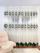 Perdea 3D cu bordura de Catifea verde smarald de la Perdele de Poveste