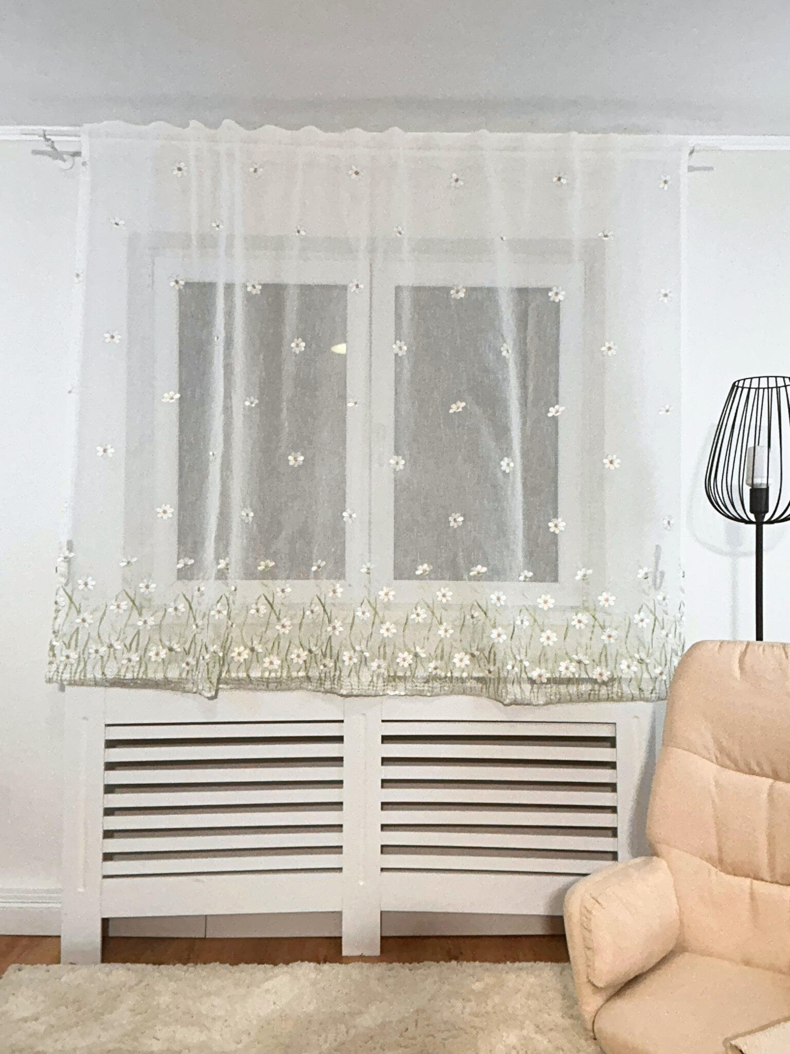 Perdea Bucătărie Flori Margarete Perdele de Poveste