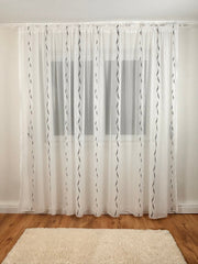 Perdea alba cu model 2045 Perdele de Poveste
