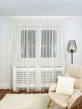 Perdea Voal crem cu insertii de Catifea Perdele de Poveste