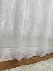 Perdea albă cu broderie Perdele de Poveste