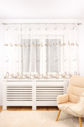 Perdea de Bucătărie Model Ceașcă de Cafea