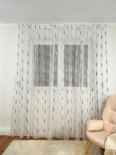 Perdea din Voal fin cu nuanta Alb, Crem si Maro Perdele de Poveste