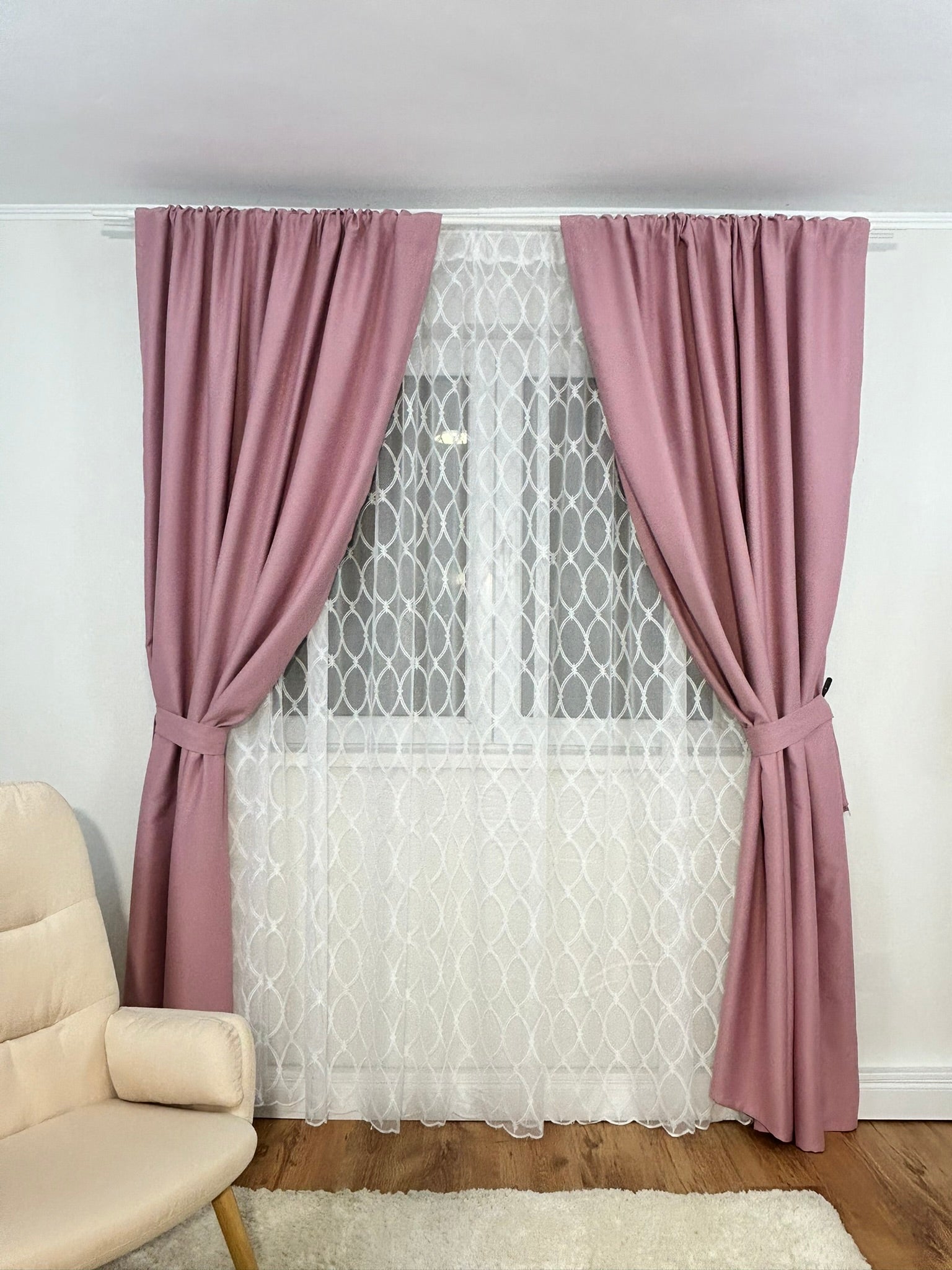 Set Perdea si Draperie Catifea Premium Anisia Perdele de Poveste