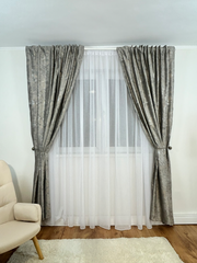 Set Perdea si Draperie Catifea Premium Melania Perdele de Poveste
