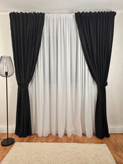 Set Perdea si Draperie Catifea Premium Lacramioara Perdele de Poveste