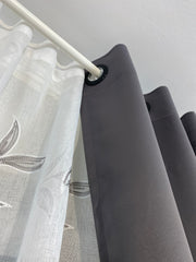 Draperie Blackout Catifea Premium gri inchis Perdele de Poveste