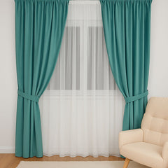 Set Perdea si Draperie Catifea Premium Viorela Perdele de Poveste