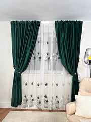 Set Perdea si Draperie Catifea Premium Violina