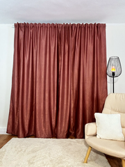 Draperie Soft rosu caramiziu Perdele de Poveste