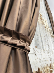 Draperie Blackout Catifea Premium maro Perdele de Poveste