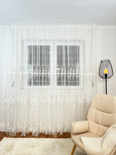 Perdea Organza alb si crem cod 2071 Perdele de Poveste