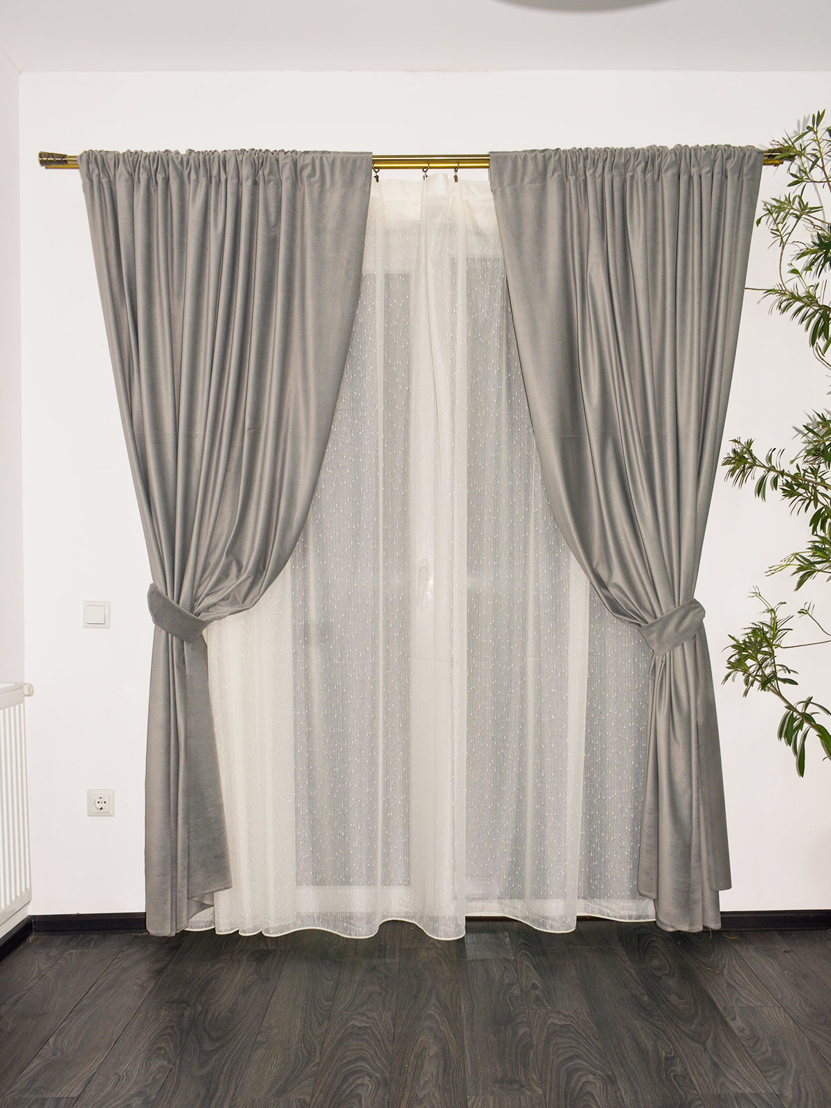 Set Perdea si Draperie Catifea Premium Amalia Perdele de Poveste