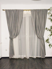 Draperie Catifea Premium Blackout gri deschis Perdele de Poveste