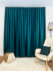 Draperie Blackout Catifea Premium Negru Perdele de Poveste