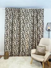 Draperie Blackout crem model maro inchis (2025) Perdele de Poveste