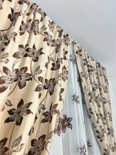 Draperie Blackout crem cu flori maro (Copy) Perdele de Poveste