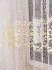 Perdea Brodat crem Perdele de Poveste