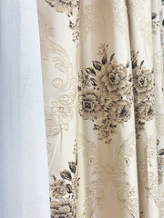 Draperie Blackout model Baroc crem Perdele de Poveste