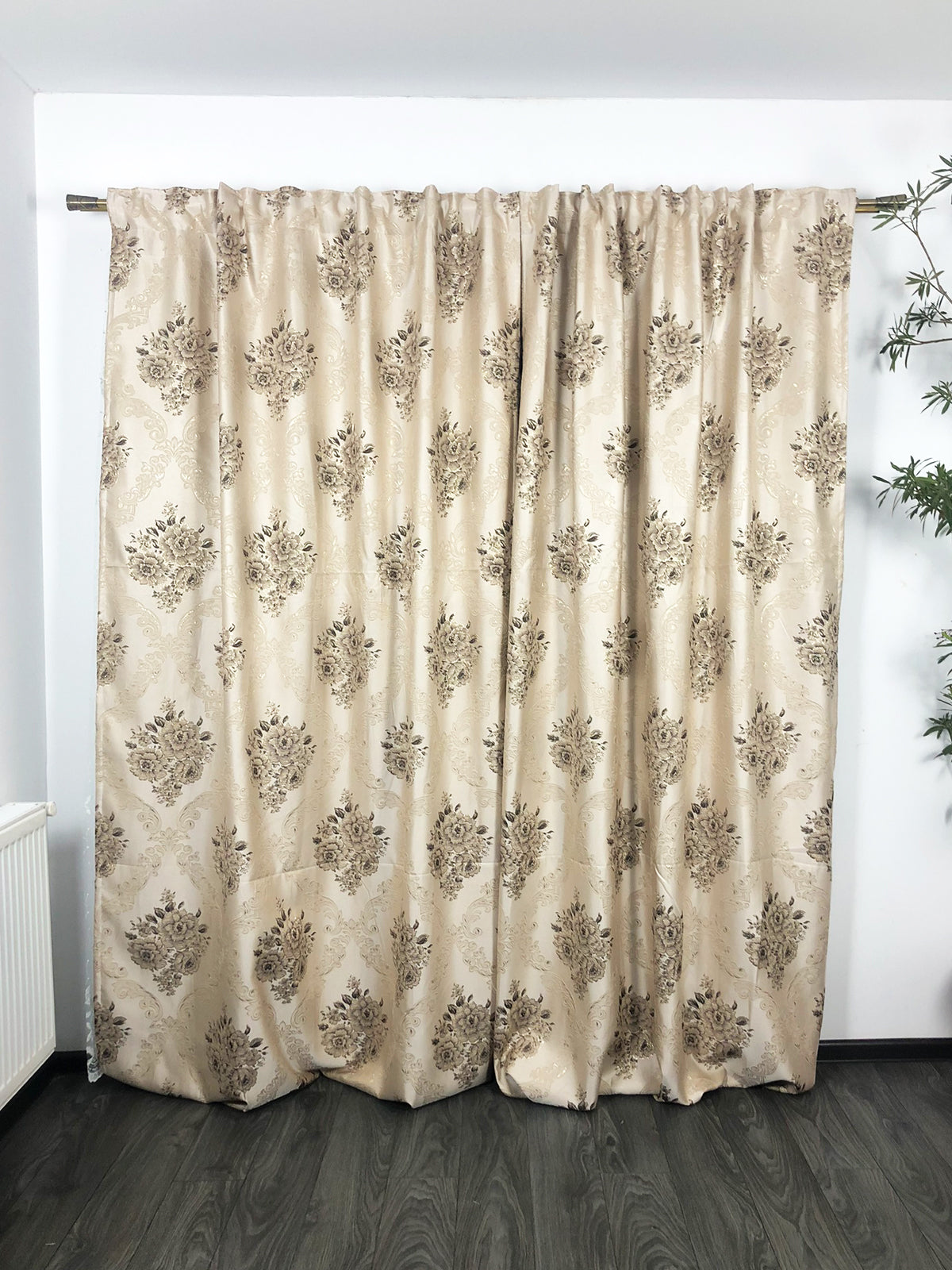 Draperie Blackout model Baroc crem Perdele de Poveste