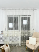 Perdea brodata crem Francesca Perdele de Poveste