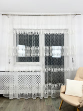 Perdea alba brodata cod 2060 Perdele de Poveste