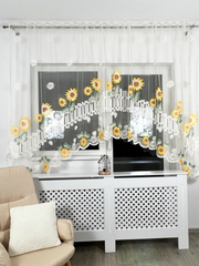 Perdea Bucătărie model Floarea Soarelui - 3 m L Perdele de Poveste