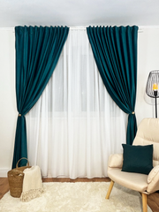 Set Perdea si Draperie Catifea Premium Ileana Perdele de Poveste