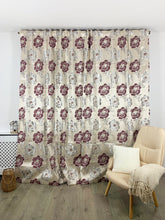 Draperie Blackout Flori violet Perdele de Poveste