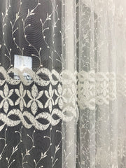 Perdea Alba Brodata Perdele de Poveste