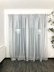 Perdea gri Cristal Perdele de Poveste