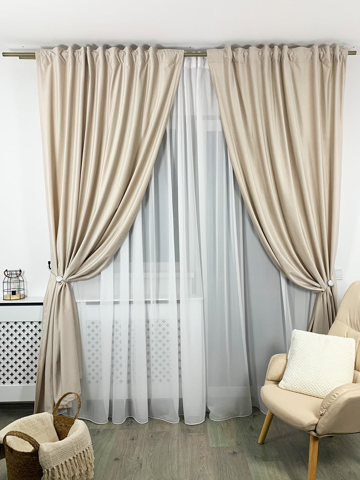 Set Perdea si Draperie Catifea Premium Mariuca Perdele de Poveste