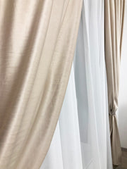 Set Perdea si Draperie Catifea Premium Maria Perdele de Poveste