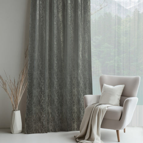 Draperie Blackout Gri cu imprimeu Perdele de Poveste