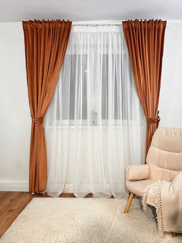 Set Perdea si Draperie Catifea Premium Lilia Perdele de Poveste