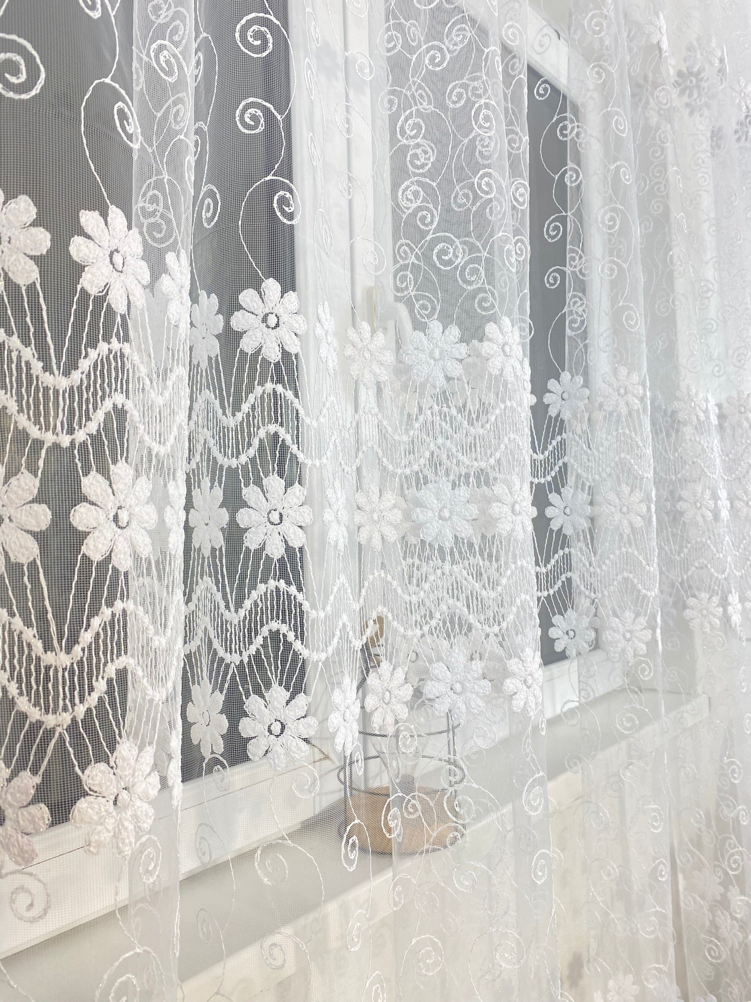 Perdea Broderie alba Perdele de Poveste