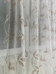 Perdea alba tip in model crem cod 2087 Perdele de Poveste