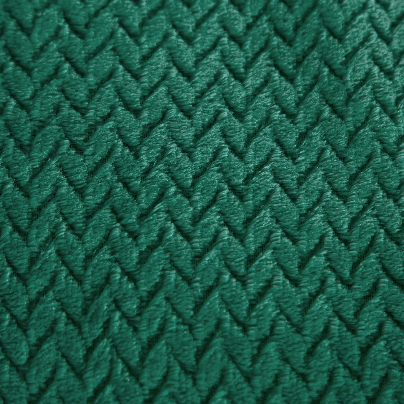 Pătură moale și plăcută la atingere, cu model în relief verde închis CINDY 5 Perdele de Poveste