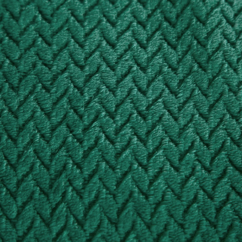 Pătură moale și plăcută la atingere, cu model în relief verde închis CINDY 5 Perdele de Poveste