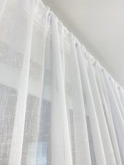 Perdea tip in alb simplu cod 2082 Perdele de Poveste