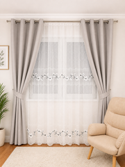 Set Perdea si Draperie Catifea Premium Ina Perdele de Poveste