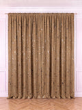 Draperie Blackout Camel cu Nuante Argintii / Aurii Perdele de Poveste