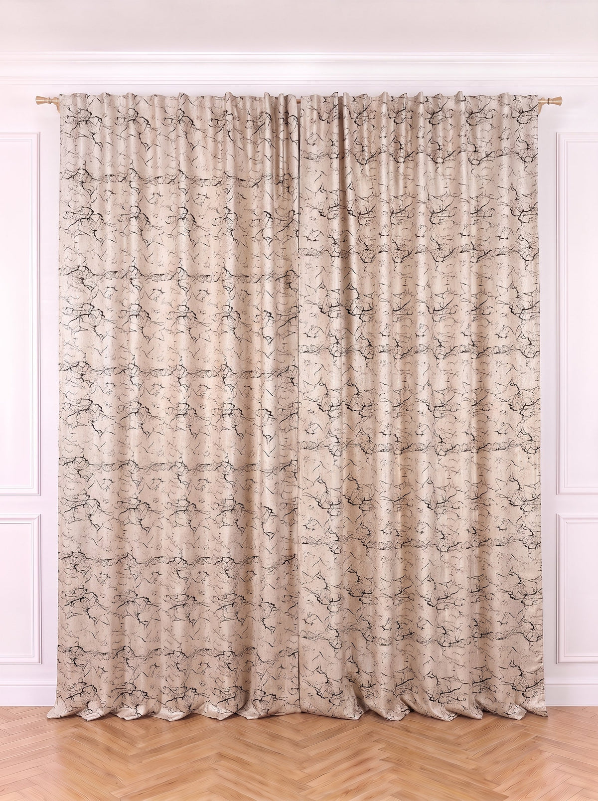 Draperie Blackout crem cu maro Perdele de Poveste