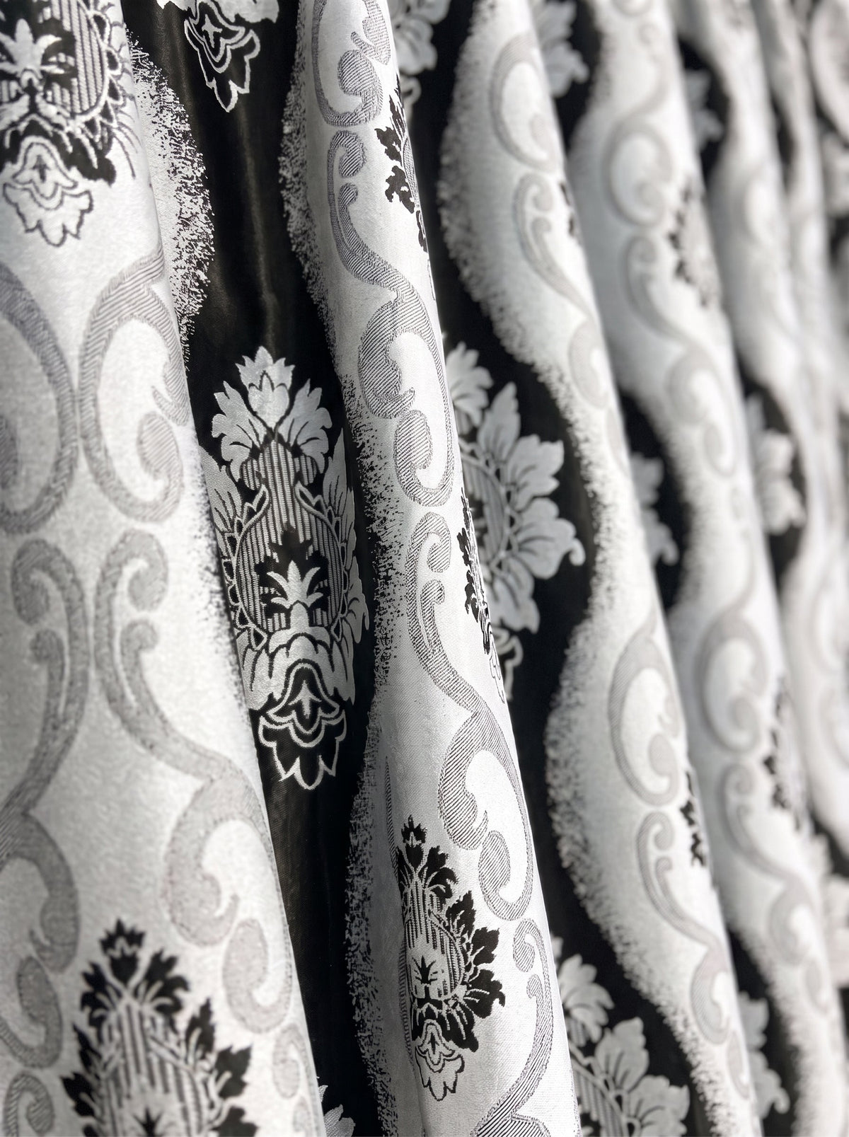Draperie Blackout Royal clepsidra gri negru Perdele de Poveste