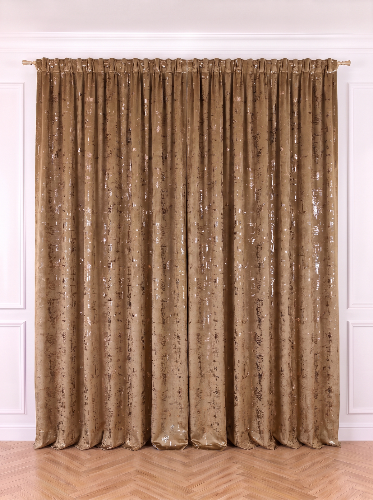 Draperie Catifea Insertii Auriu Perdele de Poveste